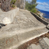 На территории СОСЛ МЭИ "Алушта". На "Потёмкинской лестнице".