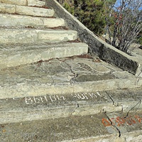 На территории СОСЛ МЭИ "Алушта". На "Потёмкинской лестнице".