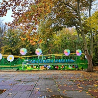 Парк имени Юрия Гагарина.  Аттракцион «Гусеница».