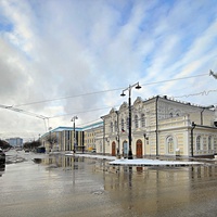 Соборная улица. Справа - Рязанский ТЮЗ.