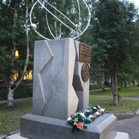 Памятник ликвидаторам аварии на Чернобыльской АЭС.