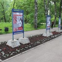 В Треугольном сквере.