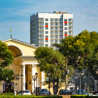 Кинотеатр Комсомолец и новый дом