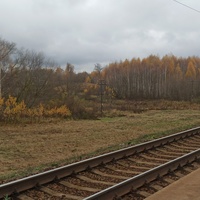 Железнодорожная станция Старая Рудня. Вид на ул. Заречная