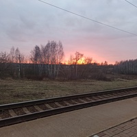 Железнодорожная станция Старая Рудня. Вид на ул. Заречная