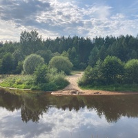 Река Линда в районе Рекшино - Летний день