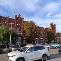 Железнодорожный вокзал станции Кавказская (1903 год).
