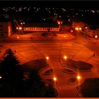 площадь Ленина ночью