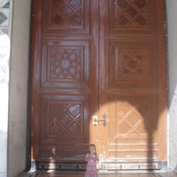 Inside Omaui mosque