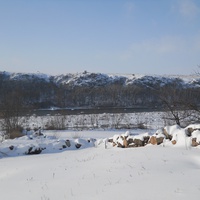 Река Южный Буг зимой.