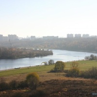 Москворечье. Вид с Коломенского парка (село Дьяково).