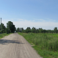 Улица Школьная, вид в сторону фермы