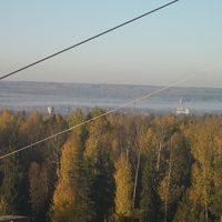 Вид на Борок с 9-го этажа Чистых Боров. Октябрь 2010