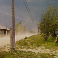 село Верходворье во время урагана.