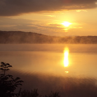Восход на кронштадтском озере