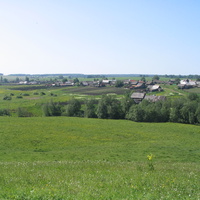 Вид деревни Васькино с горки Красная, 2006