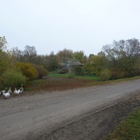Вид на деревню от плотины (бывший мост).