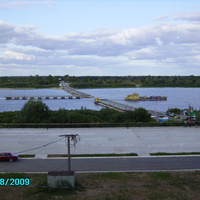 Наплавной мост через р. Ока. г.Муром.