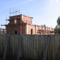 Строительство храма (2006 г.) посёлок Востряково (станция Взлётная)