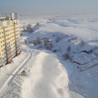 речка Кукшумка под снегом