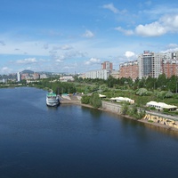 Красноярск. Вид с коммунального моста
