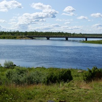 мост на Тикшу р.чирко-кемь.