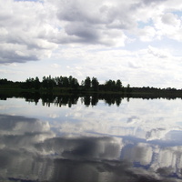 Вид с острова на озеро Святье