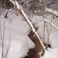 Зима в Илешево, речушка Николинка