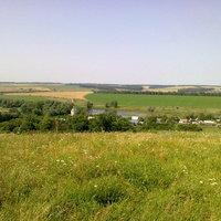 Вид на село Соловцово с кладбищенской горки