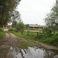 Въезд в Абакумы с Лоевского луга