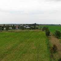 Вид на деревню с мачты промышленной станции Матрунки