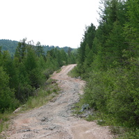 Дорога на ртутный рудник.