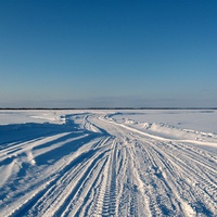 Ломбовож. Зимняя дорога через Кемпаж