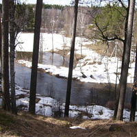 вид на реку в апреле