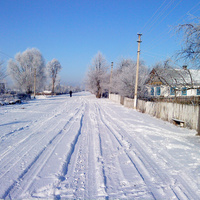 Зимовий вид на вулицю 40-річчя Перемоги ( в народі Антони )