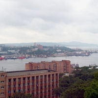 Панорама на залив Золотой Рог.