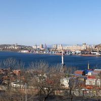 Панорама. Вход в бухту Золотой Рог из пролива Босфор Восточный