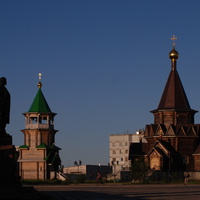 Ленин, звонница, церковь