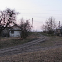 Дома возле остановочного пункта Руднянский