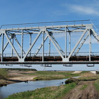 Железнодорожный мост через реку Неначь, перегон Клинск - Калинковичи-Западные