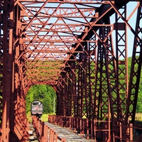 Мост и паровоз - памятник