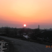 Захід сонця над Козовою