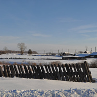 Забор занесённый снегом