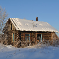 Заброшенный дом в деревне Андреево