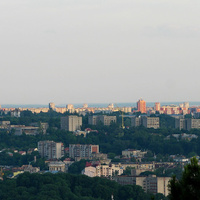 Вид на город с горы Высокий замок