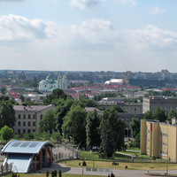Вид с верхнего этажа гостиницы "Беларусь".