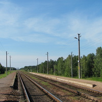 Платформы, вид в сторону станции Словечно