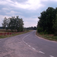 Поворот к деревне Лясовец