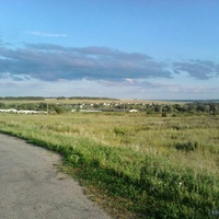 Вид на Приволье с дороги Бутурлино-Приволье