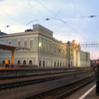Челябинск. Старый вокзал. Вид с поезда.